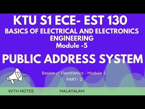 PUBLIC ADDRESS SYSTEM | KTU EST-130 S1