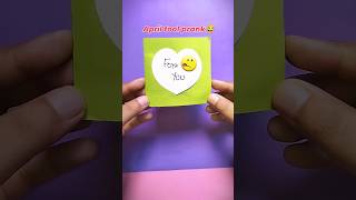 April fool prank, surprise card, origami, 5 m craft ideas #shorts #trending #viral #foryou #toofan