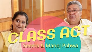 CLASS ACT: Seema & Manoj Pahwa with Rajeev Masand