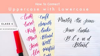 Calligraphy Tutorial | Join Uppercase & Lowercase Letters with Brush Pen | Class 6 #calligraphy