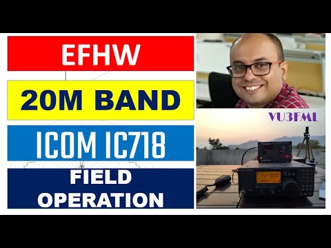 EFHW antenna for 20m with ICOM IC718!