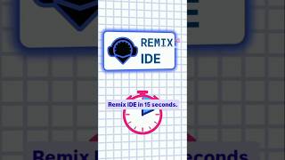 Remix IDE in 15 seconds! 🚀#codinglife#codejourney#cryptoguide#developerlife#cryptoguy#ethdev