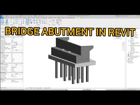 Bridge Abutment in Revit.