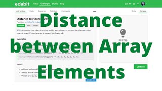 Edabit - Distance to Nearest Vowel