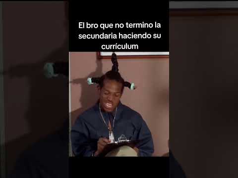 El bro que no termino de estudiar haciendo su currículum vitae para aplicar a un empleo 😂 #meme