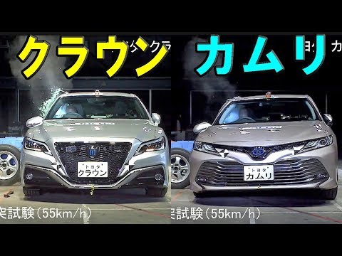 2018 Toyota Crown vs 2018 Camry - JNCAP Crash test