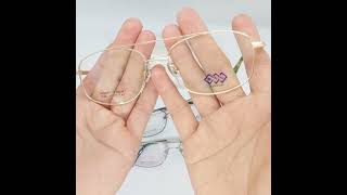 Gọng Kính Kim Loại 2 Cầu, Càng Dẻo Chất Titan Bền Đẹp Sắc Nét (Cắt Theo Đơn) Kính Mắt Tiến Thành
