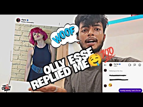 'OLLY ESSE' NE KIYA MUJHE REPLY  WITH A 😘// ITNI KHUSHI🤤🔥💯