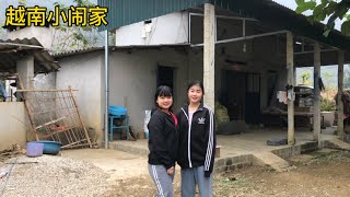 在越南農村姑娘家作客，她家兩個姐弟説中文都非常厲害。