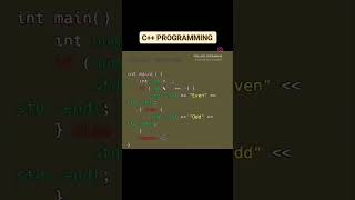 Check Even or Odd in C or C++ programming #shorts #trending #coding #cpp #short #coding_gyan