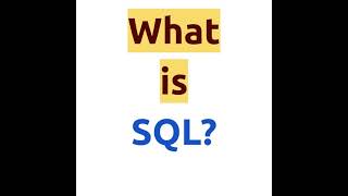 What is SQL?