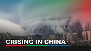 Timelapse: Massive dark cloud approaches city in China as Typhoon Wipha rolls in | ABS-CBN News