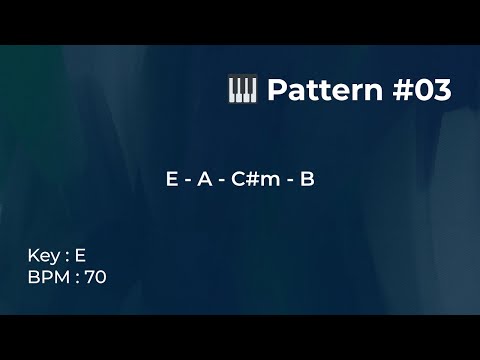 Pattern #03 – BPM 70 – Key E | Piano Loop Backing Track