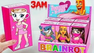 Paper DIY💖UNBOXING BALLERINA CAPPUCCINA MYSTERY BOX! BARBIE ITALIAN BRAINROT GIRLS / K-Pop Blind Box