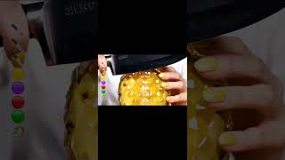 Watch AI Slice Rainbow-Colored Fruits – So Satisfying! 🌈🍍