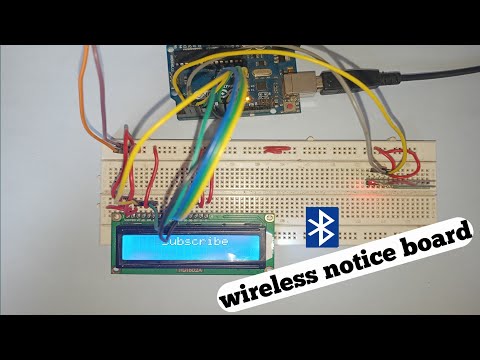 wireless notice board using Arduino ||wireless notice board using bluetooth HC-05