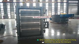 The Fire damper with parallel blade for cleanrooms, smooth operation, includes isolation function.