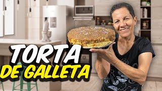Como hacer TORTA de GALLETA casera - Receta Colombiana / APRENDIENDO CON MITA