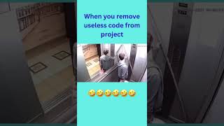 When you remove useless code from project #memes #meme #coding #programming