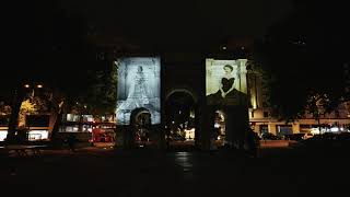 Royal reel lights up Marble Arch for Platinum Jubilee