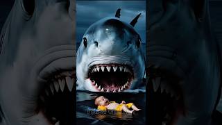 Chick Saved Baby From Deadly Shark!🦈😱 #ai#aistory #animalrescue #shorts #chicks