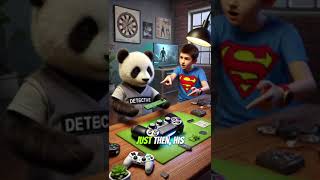 🎮✨ The Code in the Gaming Machine ✨🕵️‍♂️#GamingMystery #DetectivePanda 🐼 #CodeCracked #ArcadeThrills