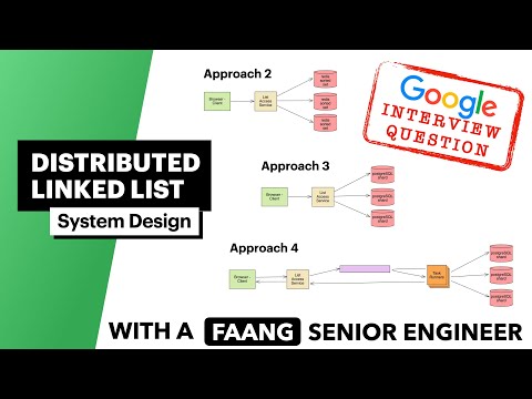 Google Interview Question | System Design: Distibuted Linked List