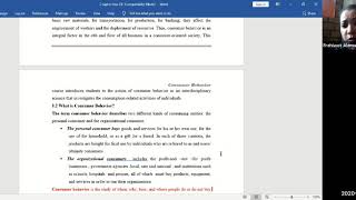Consumer Behavior part 1