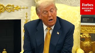 BREAKING NEWS: Reporter Asks Trump Straight-Out If He'll Ask Pam Bondi To Release More Epstein Files