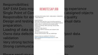SAP JOBS - Remote