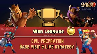 COC Live | Base Visit | Clan War League | Gold Pass Giveaway Combat King | (Clash of Clans)
