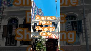 My absolute favourite place to go fabric shopping! #sewing #crafts # #singapore #travelvlog