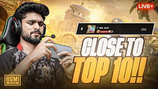 AAJ TOP 10 ME ENTRY HOGI? | CONQUEROR RANK PUSH | BGMI LIVE
