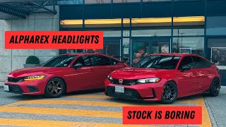 AlphaRex Headlights Install & Testing - 2022+ / 11th Gen Honda Civic