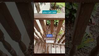 Does gel stain work outdoors? Yes! #diy #porchmakeover #diyprojects #gelstain #porch #springdiy