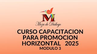 CURSO CAPACITACION PARA PROMOCION HORIZONTAL 2025 MODULO 3