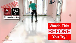 DIY Metallic Epoxy Floor Kit: Start to Finish Install by Beginners | Watch Before You Try!