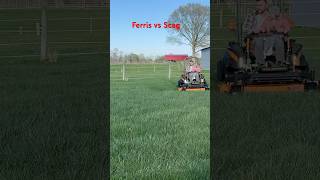 40hp Ferris  ISX 3300 vs 38hp Scag  cheetah 2 #lawncare