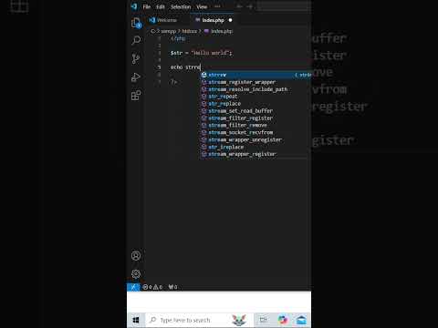 strrev() function in php #shorts #php #viralshorts #coding