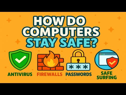 How Do Computers Stay Safe? 🛡️💻 Antivirus, Passwords & Safe Surfing Explained!