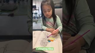 Colouring Elsa | #kidsvideo #kids  #shortsvideo #shorts #shortvideo #kidscolors