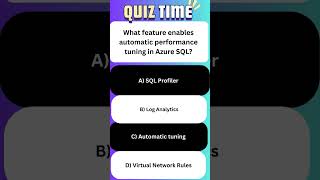 Azure Database Admin SQL Performance Interview Questions