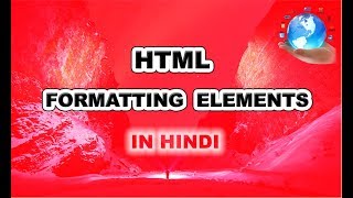 HTML Formatting Tags in Hindi | Html formatting elements| part-5