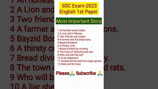 SSC 2023 Important Story Writing #sscenglish #shorts