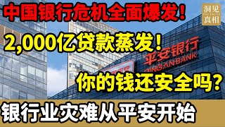 2,000亿贷款蒸发！平安银行的暴跌，预示着中国银行业的末日。零售利润蒸发95%，只是噩梦的开始。你的存款还安全吗？#中国 #中国社会 #中国百姓 #老百姓#中国经济#破产#倒闭