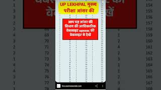 LEKHPAL BIG NEWS || RESULT ||ANSWER KEY|| #upsssc #lekhpal #pet