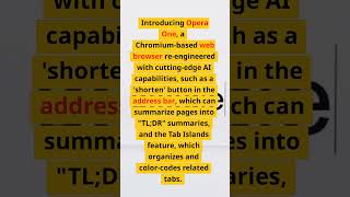 AI Browser Opera One Aims to Outshine Chrome and Edge