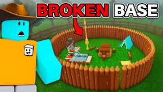 Using NEW LOG Walls to Build BROKEN BASE in 99 Nights in the Forest (UPDATE)