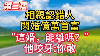 第三集：相親認錯人，閃婚億萬首富，“這婚，能離嗎？”他咬牙:你敢！#故事#言情小說#一口氣看完#爽文