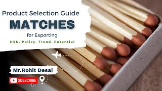 We are No.1 Matches Exporting Country | Do you also want to Export? #Matches #JBExperts #RohitDesai